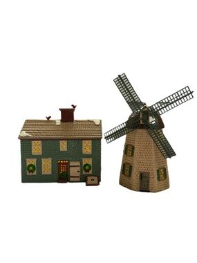 Department 56 Original Snow Village Home Sweet Home Windmill Set